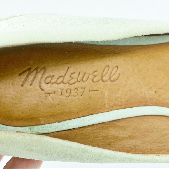 Madewell Mint Green City Skimmer Ankle Strap Flat - Picture 6 of 9